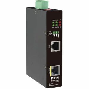 Eaton Tripp Lite Series Industrial Gigabit Ethernet PoE injector, 90W PoE++, 802.3bt, Midspan, -40℃ to +75℃, IP30 housing,