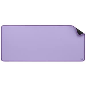 Logitech Desk Mat - Studio Series, Multifunctional Large Desk Pad, Anti-slip Base, Spill-resistant Durable Design, Lavende