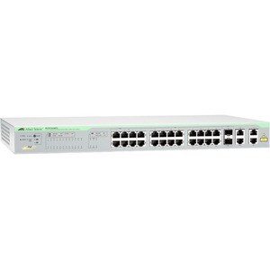 Allied Telesis FS750 AT-FS750/28PS 24 Portas Gerenciável Comutador Ethernet - Gigabit Ethernet, Fast Ethernet - 10/100/100