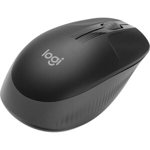 Logitech M190 Mouse - Full-size Mouse - Optical - Wireless - Charcoal - USB - 1000 dpi - Scroll Wheel - 3 Button(s) - Larg