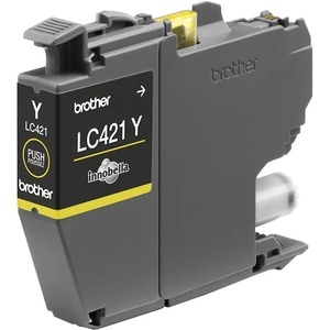 Brother LC421Y Original Standard Yield Inkjet Ink Cartridge - Yellow - 1 Pack - 200 Pages