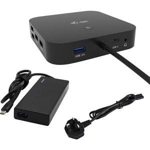 I-TEC USB-C HDMI DP DOCK PD100W 2X LCD DOCK + CHARGER-C77W