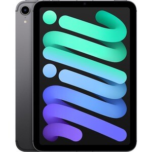 Apple iPad mini (6th Generation) Tablet - 21,1 cm (8,3 Zoll) - Hexa-Core (A15 Bionic Dual-Core 2,93 GHz Quad-Core) - 4 GB RAM - 64 GB - iPadOS 15 - 5G - Grau - Apple A15 Bionic SoC - 2266 x 1488 - Liquid Retina Display, True-Tone-Technologie, IPS-Technologie (In-Plane-Switching) Display - Telefonfunktion - LTE, LTE Advanced, HSPA, HSPA+, DC-HSDPA, UMTS, HSDPA - 12 Megapixel Kamera vorne - 9 Stunden Maximale Akkulaufzeit