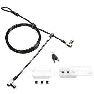Kensington Universal Cable Lock For Notebook, Monitor, Docking Station - 1.80 m Cable - Keyed Lock - Plastic, Carbon Steel