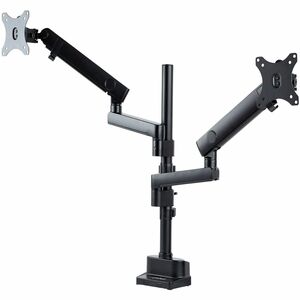StarTech.com Desk Mount Dual Monitor Arm, Height Adjustable Monitor Mount for 2x VESA Displays up to 32" (17.6lb/8kg), Mec