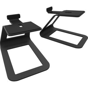 Kanto Desktop Speaker Stands SE4 - 9 lb Load Capacity - 5.60" Height - Desktop - Silicone, Steel - Black