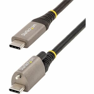 StarTech.com 20in 50cm Top Single Screw Locking USB C Cable 10Gbps, USB 3.1 Type-C Cable, 5A/100W PD, DP Alt Mode, USB-C t