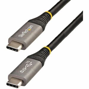 StarTech.com 1m USB-C Kabel 10Gbit/s, USB-IF zertifiziert, USB 3.2 Gen 2 Typ-C Kabel, 100W/5A Power Delivery, DP Alt Mode,