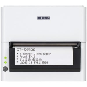 Citizen CT-S4500 Direct Thermal Printer - Monochrome - Portable - Label/Receipt Print - USB - Bluetooth - 104 mm (4.09") P