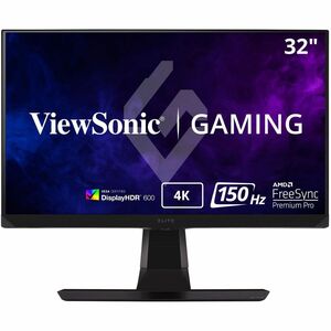 ViewSonic ELITE XG320U 32 Inch 4K UHD 1ms 150Hz Gaming Monitor with FreeSync Premium Pro, HDR 600, HDMI, DisplayPort, USB,