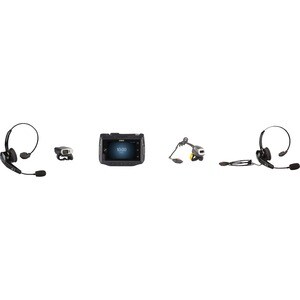 Zebra Com fios Headset, Auscultadores com suporte para pescoço Mono Fone de ouvido - Preto - Monaural - Supra-aural - 300 