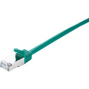 V7 V7CAT5STP-02M-GRN-1E 2.01 m Categoria 5e Cabo de rede - Cable for Modem, Router, Hub, Painel de ligação, PC, Cartão de 