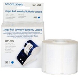 Seiko SLP-JWL Etiqueta de joias - 11 mm Width x 51,50 mm Comprimento - Retângulo - Térmico direto - Branco - 1050 / Roll -