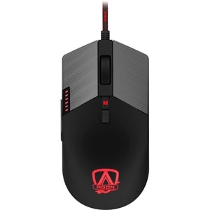 AOC AGON AGM700 Rato para jogos - USB 2.0 - Ótico - 8 Taste(n) - 8 Programmable Button(s) - Preto - Cabo - 16000 dpi - Rod