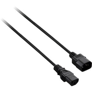 V7 V7E2PCPWREXT-03M Cabo de extensão de alimentação - 3 m - Para Computador, Monitor, Impressora, Scanner - IEC 60320 C13 