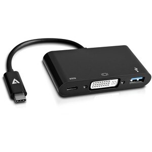 USB-C TO DVI-D ADAPTER BLACK 1XDVI-D 1XUSB3. 1XUSB-C
