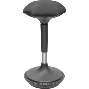 Digitus Wobble Stool - Adjustable Seat - 630 mm to 880 mm High - Foam Seat - Black - 1