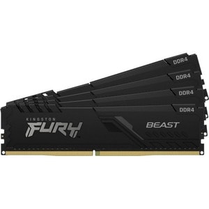 Kingston FURY Beast 32GB (4 x 8GB) DDR4 SDRAM Memory Kit - For Desktop PC - 32 GB (4 x 8GB) - DDR4-3600/PC4-28800 DDR4 SDR