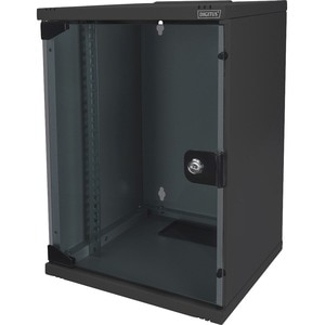 Digitus 9U Wandmontierbar Geschlossener Schrank Rackschrank für Networking, LAN-Schalter, Patchfeld - 254 mm Rack Width - 