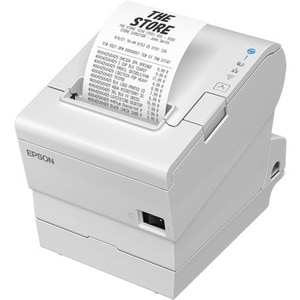 Epson TM-T88VII Direct Thermal Printer - Monochrome - Wall Mount - Receipt Print - Ethernet - USB - USB Host - Serial - EU