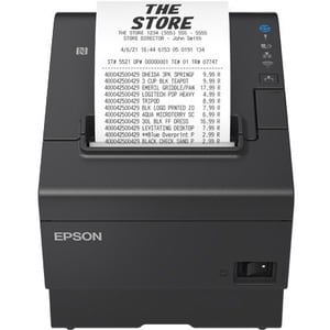 Epson TM-T88VII (132) Bondrucker: USB, Ethernet, PoweredUSB, schwarz, Netzteil (CF38288) bitte extra bestellen!
