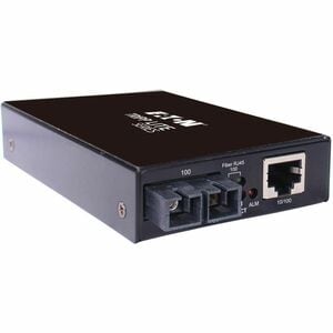 Eaton Tripp Lite Series Hardened Copper to Fiber Media Converter - 10/100 Mbps, RJ45/SC Multimode, -10° to 60°C, 2 km (1.2