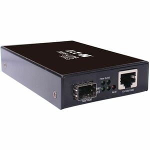 Eaton Tripp Lite Series Hardened Gigabit Fiber to Ethernet Media Converter, 10/100/1000 Mbps, RJ45/SFP, -10° to 60°C, TAA 