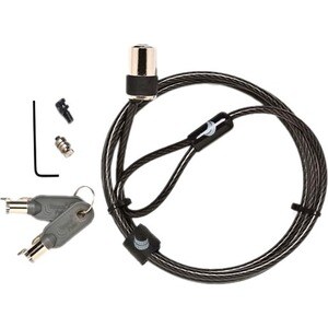 ES ClickSafe Bloqueio de cabo Para Terminal de pagamento, Tablet - Preto - Aço carbono - Para Terminal de pagamento, Tablet