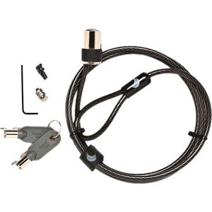 ES ClickSafe Bloqueio de cabo Para Terminal de pagamento, Tablet - Preto - Aço carbono - Para Terminal de pagamento, Tablet