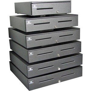 apg Series 4000 Cash Drawer - 5 Bill - 8 Coin - 2 Media Slot - Aço, Plástico - Preto - 107 mm Altura x 457 mm Largura x 42