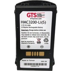 GTS HMC3200-LI(S) Bateria - Para Mobile Computer - Bateria recarregável - 3.7 V DC - 2740 mAh Shelf Life