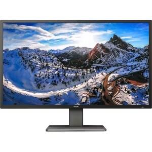 Philips 439P1 43" Class 4K UHD Monitor LCD - 16:9 - preto texturizado - 108 cm (42.5") Viewable - Alinhamento vertical (VA