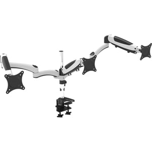 Amer Mounts Hydra HYDRA3XL Desk Mount for Monitor, Display Screen, Flat Panel Display, Curved Screen Display - White, Chro