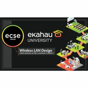 Ekahau ECSE Design Technology Training Course - 1 seat - 4 Day Duration - Instructor-led, Online