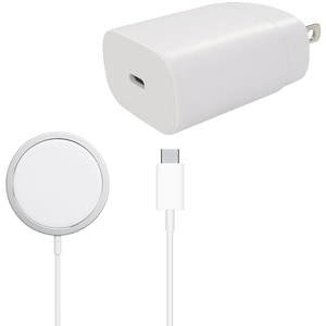 4XEM 25W MagSafe Charging Kit - White - Compatible with iPhone 15 - iPhone 15 Plus + iPhone 15 Pro - iPhone 15 Pro Max