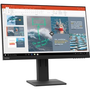 Lenovo ThinkVision E24-28 24" Class Full HD LCD Monitor - 16:9 - Raven Black - 60.5 cm (23.8") Viewable - In-plane Switchi