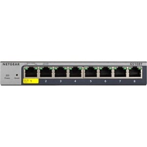 Netgear GS108Tv3 Ethernet Switch - 8 Ports - Manageable - 3 Layer Supported - 5.50 W Power Consumption - Twisted Pair - Po