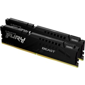 Kingston FURY Beast RAM-Modul für Hauptplatine - 32 GB (2 x 16GB) DDR5 SDRAM - 5200 MHz - CL40 - 1,25 V - On-Die-ECC - 288