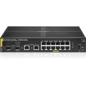HPE CX 6000 12 Ports Manageable Ethernet Switch - Gigabit Ethernet - 10/100/1000Base-T, 1000Base-X - 3 Layer Supported - M
