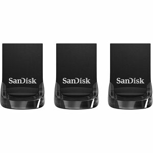 SanDisk Ultra Fit SDCZ430-032G-G46T 32 GB USB 3.2 (Gen 1) Flash Drive - Black - 400 MB/s Read Speed - 5 Year Warranty - 3 