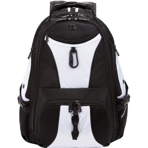 SwissGear ScanSmart 1900204418 Carrying Case (Backpack) for 17" Notebook - Black/White - 1200D Polyester Body - Checkpoint