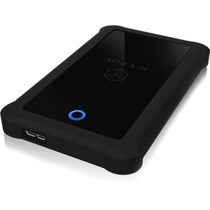 ICY BOX IB-233U3-B Drive Enclosure - USB 3.0 Host Interface External - Black - 1 x Total Bay - 1 x 2.5" Bay - Plastic