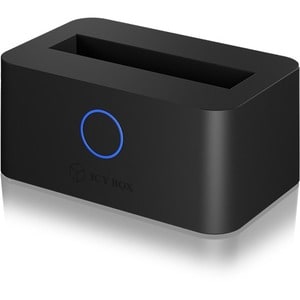 ICY BOX IB-2501U3 Drive Dock - USB 3.0 Host Interface - UASP Support External - Black - 1 x Total Bay - 1 x 2.5" Bay - Pla