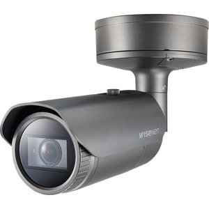 Cámara de red Hanwha Techwin XNO-8082R 6Megapíxel Interior/Exterior HD - Color, Monocromo - Bala - Gris Oscuro - 40m Visió