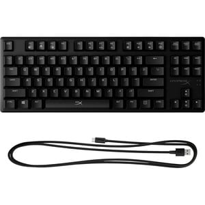 HyperX Mechanical Gaming Keyboard - HX Blue (US Layout) - Cable Connectivity - USB Type C Interface - RGB LED - English (U