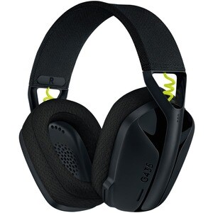 Logitech G435 Wireless Over-the-head Stereo Gaming Headset - Black, Neon Yellow - Binaural - Ear-cup - 1000 cm - Bluetooth