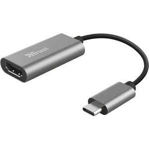 TRUST - Adaptateur USB-C vers HDMI Adaptateur USB-C vers HDMI avec support vidéo 4K Ultra HD et audio multicanal DALYX