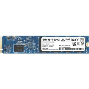 Synology SNV3000 SNV3510-800G 800 GB Solid State Drive - M.2 22110 Internal - PCI Express NVMe (PCI Express NVMe 3.0 x4) -