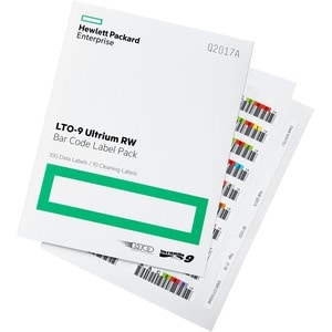HPE LTO-9 Ultrium 45TB RW Custom Labeled Library Pack 20 Data Cartridges with Cases