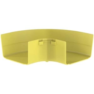 Panduit FiberRunner® Horizontal Right-Angle, 90°, 6x4, Yellow - Yellow - 1 Pack - 10.8" (273.81 mm) Length - Polycarbonate